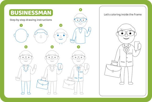 Download How to Draw Businessman Profesion Vector - Business Collection