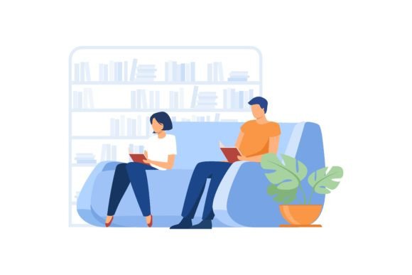 Download Students Studying and Reading in Library - Studying Collection