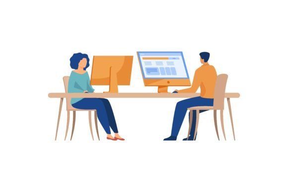 Download Modern Business Team Working in Open off - Business Collection