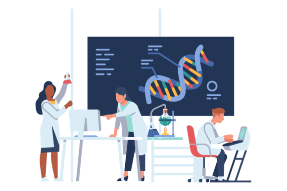 Download Scientists Studying Dna. People Research - Studying Collection