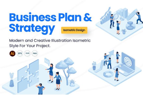 Download Business Plan &amp; Strategy Illustration - Business Collection