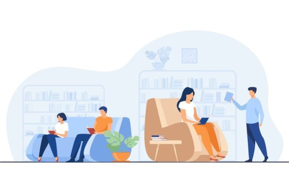 Download Students Studying and Reading in Library - Studying Collection