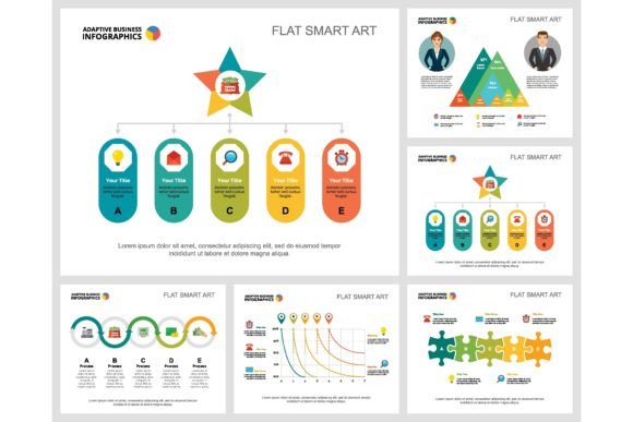Download Colorful Infograph Charts Set. Business - Business Collection