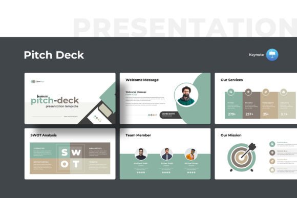 Download Business Pitch-Deck Keynote Template - Business Collection