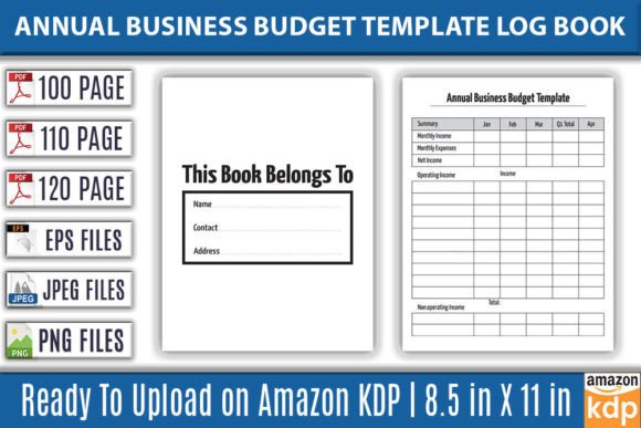 Download Annual Business Budget Template Log Book - Business Collection