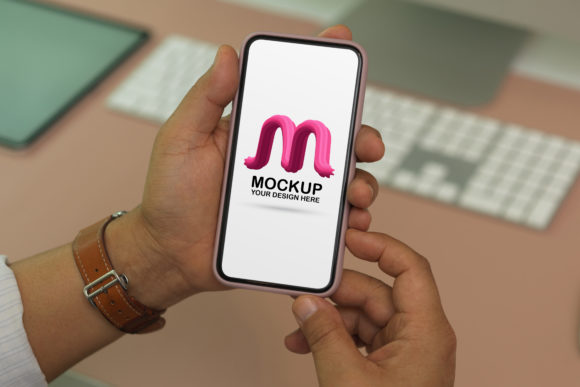 Download Mock Up Smartphone in Businessman's Hand - Business Collection