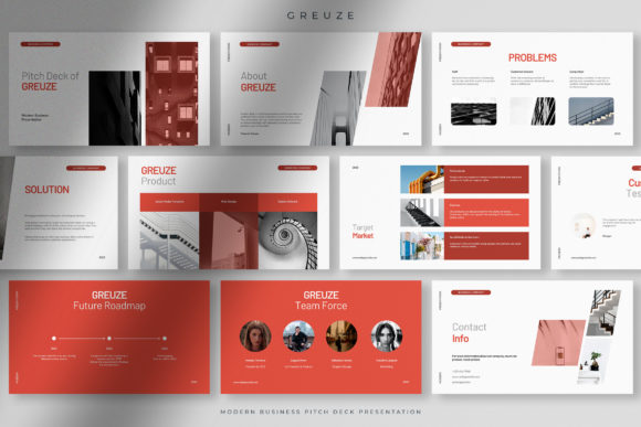 Download Modern Business Pitch Deck Presentation - Business Collection